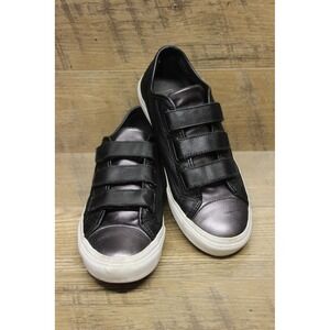 Vans Style 23 V Black‎ Gunmetal Leather Unisex Skate Shoes Men's 7.5 Women's 9